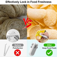 Mini Heat Bag Sealing Machine Package Sealer Bags Plastic Food Sealer Clip Bag