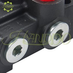 2 Spool 13 GPM, Hydraulic Monoblock Solenoid Motor Control Valve 12V DC 3600 PSI