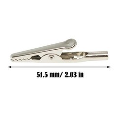10/20/50Pcs 51mm Stainless Steel Alligator Clips