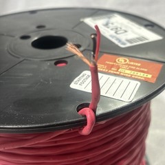 West Penn D975 Fire Alarm Cable 18/2 Shielded FPL ~900 ft Black Reel