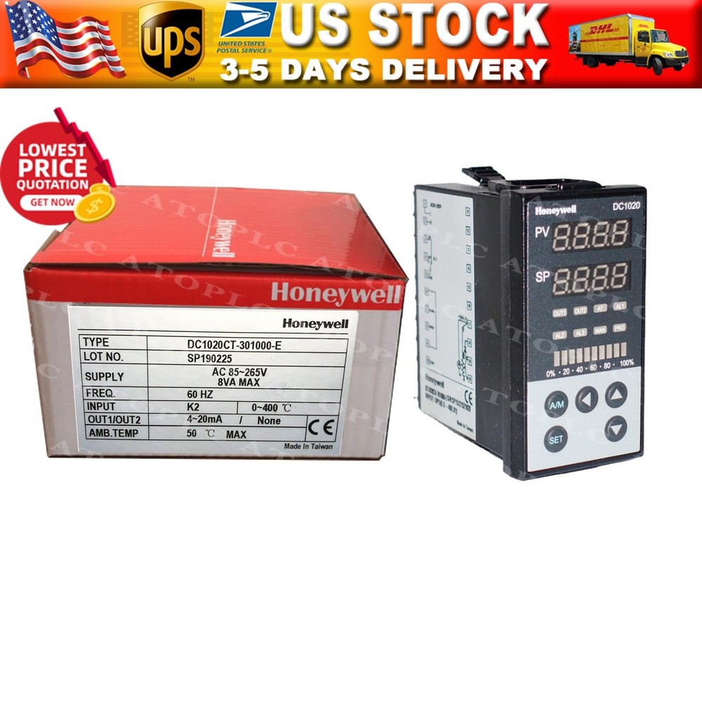 New In Box HONEYWELL DC1020CT-301000-E Temperature Controller