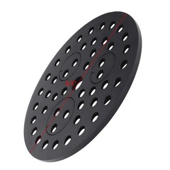 6-1/2 inch Drain Cover with Integrated Ports, Floor Drain with Removable Roun…