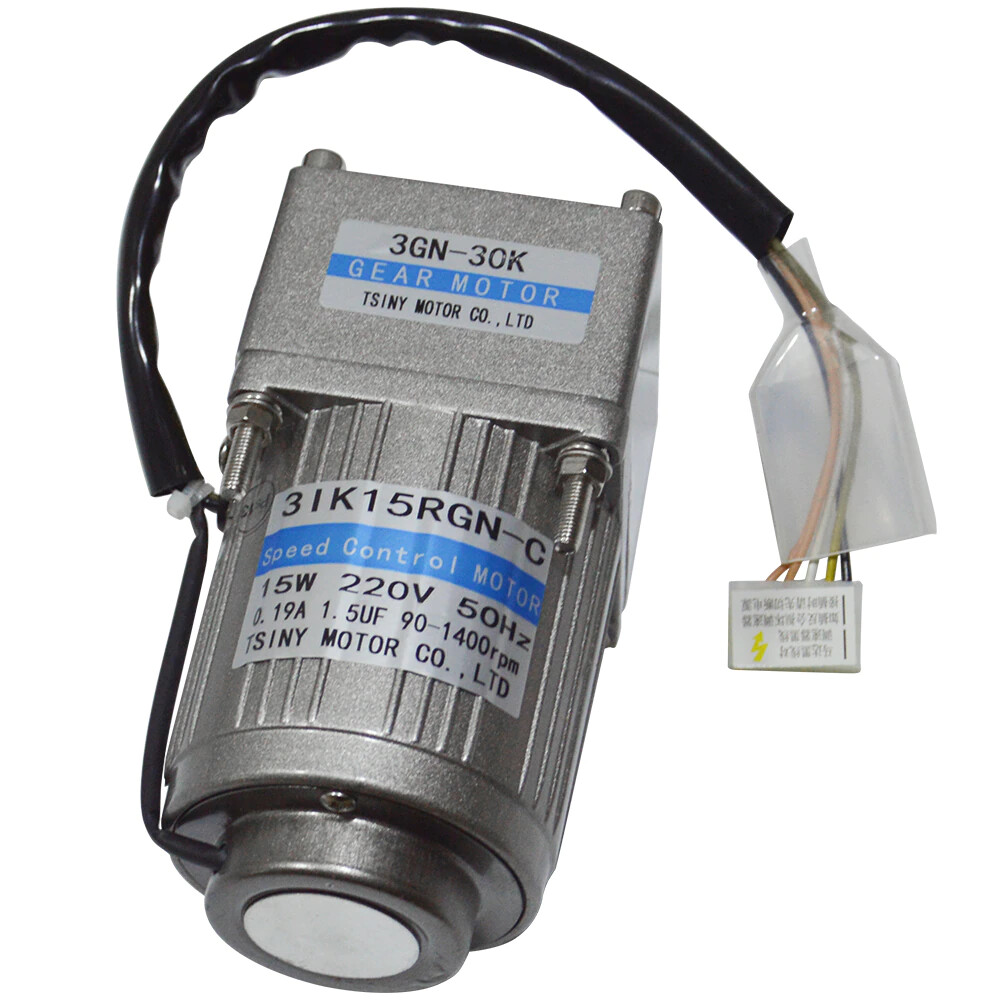 AC 110V 220V 50/60HZ 15W Gear Reducer Motor AC Speed Controller Variable CW CCW
