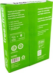 Tree Free Copy Paper, 20 LB, 8.5″ x 11″, 92 Bright 10 Ream/5,000 Sheet Carton