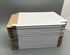 50 PCS White Corrugated Cardboard CD Craft Mailer, 5.5″X5.0″X0.5″, Sturdy, JS87