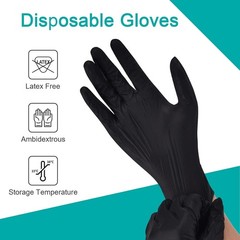 Versatile Latex-Free Vinyl Exam Gloves – 100 Count Large Size for Food & Medical