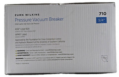Zurn Wilkins 34-710 3/4″ 710 Pressure Vacuum Breaker Assembly Brand New Sealed