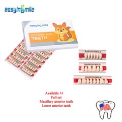 Denture Acrylic Resin Full Set/Anterior/Posterior Teeth Upper Lower Dental Shade
