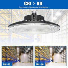 150W UFO LED High Bay Light Dimmable Commercial Warehouse Shop Light 5000K