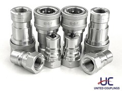 3/8 Hydraulic Quick Coupler /Coupling | ISO B 7241 | NPT | 4 Sets(Male & Female)