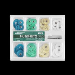 AZDENT Dental Composite Finishing Polishing Disc Metal Bush Contouring Kit