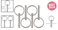 Small Quick Release Pin 3/16″ Stainless Steel, Bimini Top Marine Hardware 4 Pack