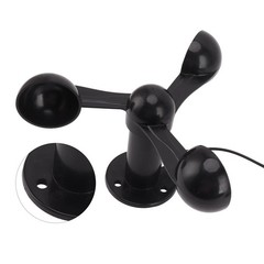Anemometer 8M Cable 4cm Mounting Hole – 3-Cup Wind Speed Detector for Outdoor…