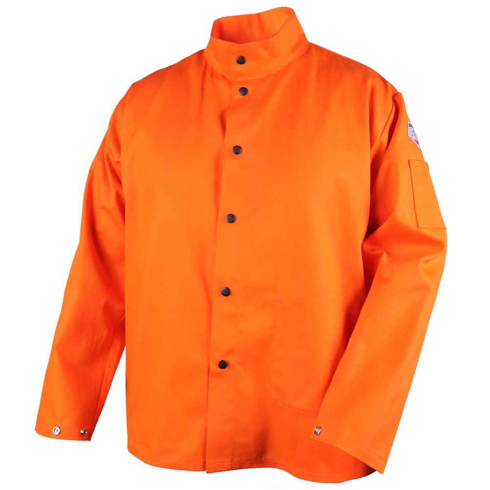 Revco Black Stallion 9 oz FR 30″ Orange Cotton Welding Jacket Size XL