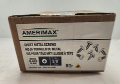 Amerimax – 85354 – #8 x 3/8″ Sheet Metal Screws – 8 per Pack – Box of 25 Packs