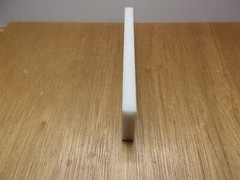 UHMW PE 1/2″ X 2″ X 8″ White Opaque Rectangular Flat Bar Stock USASealing