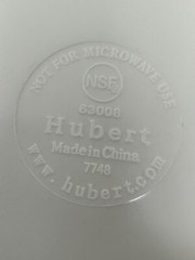 Melamine Hubert White Wide Rim Luncheon Salad Plate 8 1/4 In Diameter Set Of 7
