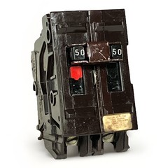 Wadsworth A250NI 50 Amp 2 Pole BIG BODY Plastic Foot Circuit Breaker A250