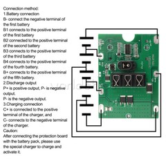5S 21V 20A Li-ion Battery Protection Circuit Board Module for Wrench Power Tool
