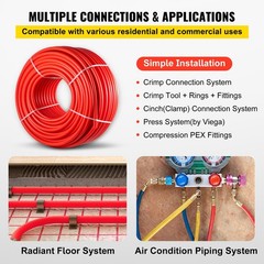 7/8in 500ft Flexible PEX-B Non-Barrier Tubing