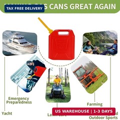 Gas Can Spout Replacement, Anti-Spill Gas Can Nozzle Replacement, 2-Kit Upgraded