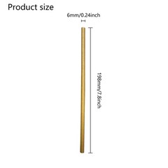 GDMINLO 100 Pack Kraft Paper Straws 100 Count (Pack of 1), Brown