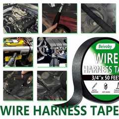 5 Rolls High Temp Wire Harness Tape – OEM-Grade Automotive Cloth Fabric Tape