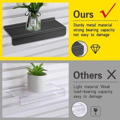 Slatwall Shelves, Slatwall Panel Accessories, Floating Slat Wall Shelf Shelves