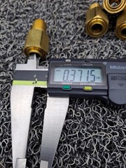 3/8″ Push-In x 1/4″ Male NPT Adapter Brass Lot of 4