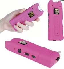 ALARM Flashlight Rechargeable Self Defense POLICE Safety PINK Stun Gun LED SIREN