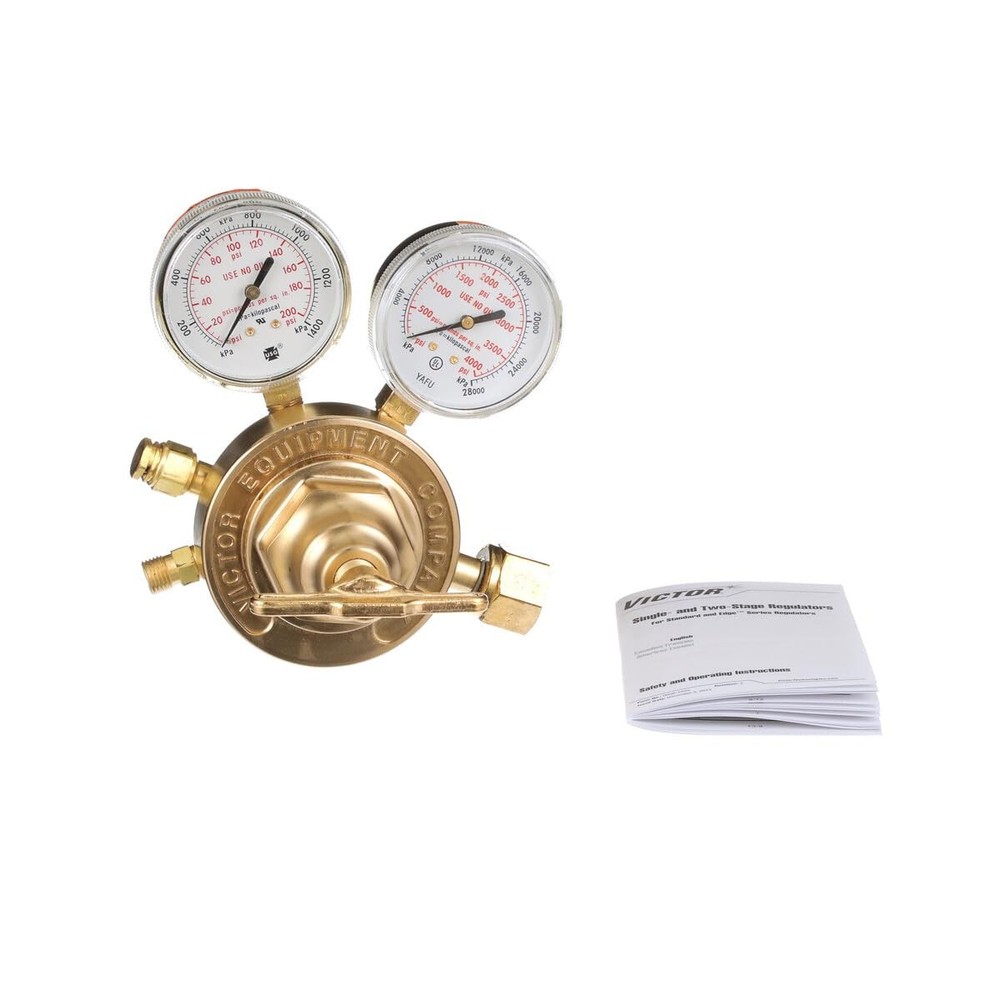 Victor Technologies 0781-0527 Heavy Duty Single Stage Oxygen Regulator, 5-125