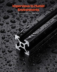 10PCS 59 in (1500 mm) T Slot 2020 Aluminum Extrusion Anodized Linear Rail