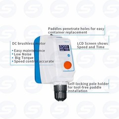 20L-100L Lab Overhead Stirrer Lab Mixer for Processing Chemicals LCD Core Motor
