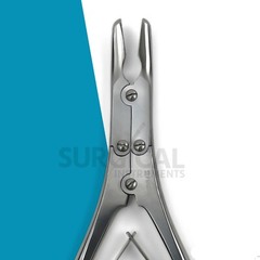 Double Action Bone Rongeur 6″ 15cm SLIGHT ANGLED JAW Surgical ENT German Grade