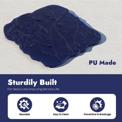 18 X 18 Slate Stone Texture Set Decorative Concrete Cement Stamps Mats Blue