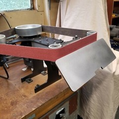 D-D Work / Tool Rest for Pheer 454 Knife Belt Grinder – 14″ Table