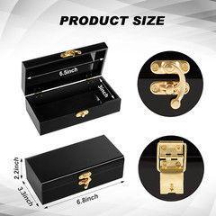 2 Pcs Acrylic Lockable Cash Box Cash Organizer Money Holder Single Row Currency