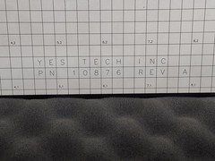 YES TECH NORDSON 10876 AOI CALIBRATION BOARD / PLATE