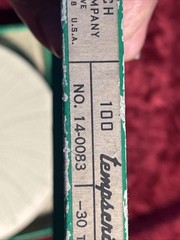 Bacharach Instrument Company NOS 100/Box Tempscribe 14-0083 7 Days Charts