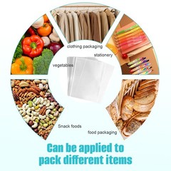 200 PCS Clear Flat Cello Cellophane Treat Gift Basket Bags 1.2mil 6×8 Inch