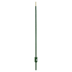 Green Steel Fence T-Post 1-3/4 in. x 3-1/2 in. x 6 ft. No-Rust Fencing Fabric