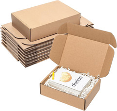 25-Pack Brown Corrugated Shipping Boxes 7x5x2″ for Small Business Packaging