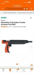 Ramset MasterShot 0.22 Caliber Powder Actuated Tool