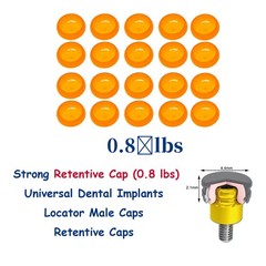 US Overdenture Locator Core Tool Retention Male Caps Implant Inserts Extraction