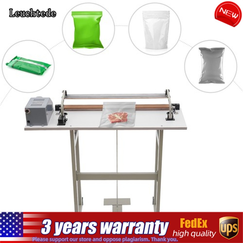 22.83″ Foot Pedal Impulse Sealer heat sealing machine,Plastic Bag sealer AC110V