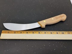 Dexter USA Skinning Knife Wood Handle 6inch Curved Hi Carbon Steel FactorySecond