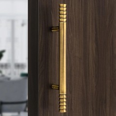 Main Door Handle 14″ Brass Finish Heavy Duty Handle Pull Push 2 Unit
