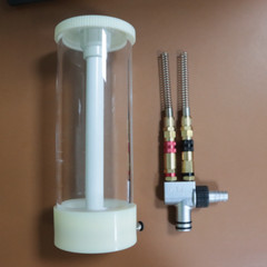 Test Electrostatic Powder Coating Cup Hopper with IG02/IG06/IG07 Powder Injector
