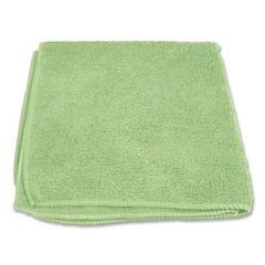 Boardwalk Microfiber Cloths, 12 x 12, Green, 12/Pack