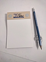 Aqua Boat Notes Waterproof Notepad (MADE IN THE USA) 40 Sheet Pack Aqua Pencil